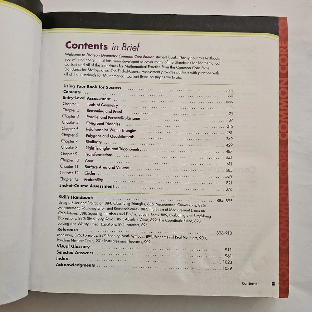 Pearson Math Common-Core Geometry Student Edition - Picture 5 of 5